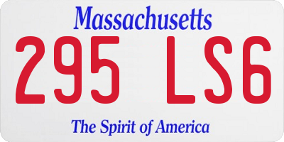MA license plate 295LS6