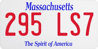 MA license plate 295LS7