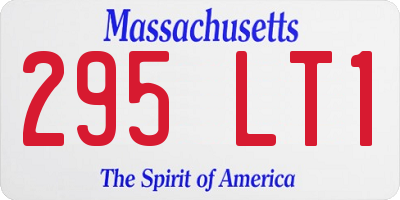 MA license plate 295LT1