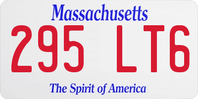 MA license plate 295LT6