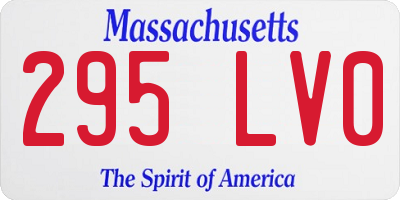 MA license plate 295LV0