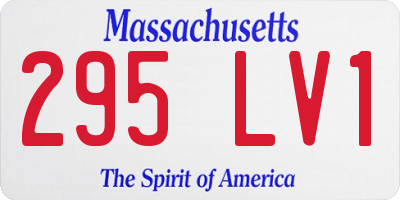 MA license plate 295LV1