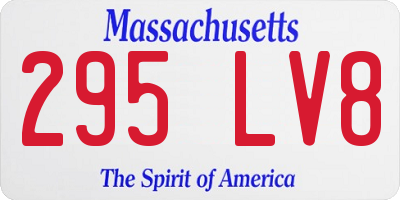 MA license plate 295LV8