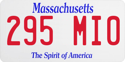 MA license plate 295MI0