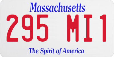 MA license plate 295MI1