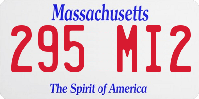 MA license plate 295MI2