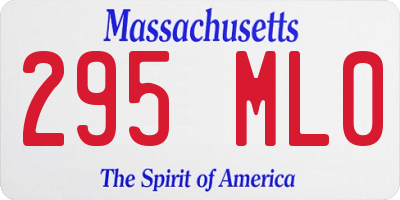 MA license plate 295ML0