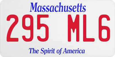 MA license plate 295ML6
