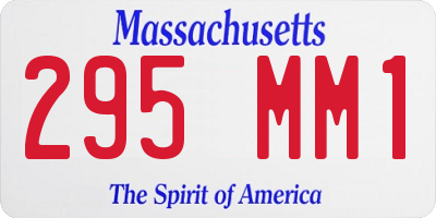 MA license plate 295MM1