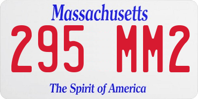 MA license plate 295MM2