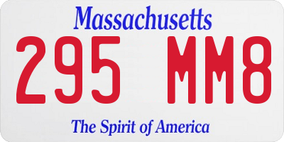 MA license plate 295MM8