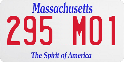 MA license plate 295MO1