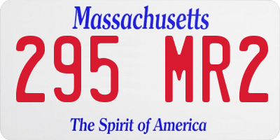 MA license plate 295MR2