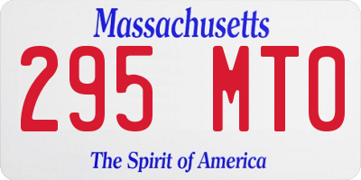 MA license plate 295MT0