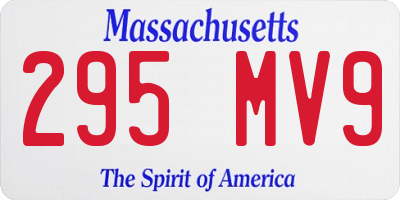 MA license plate 295MV9