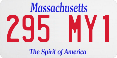 MA license plate 295MY1