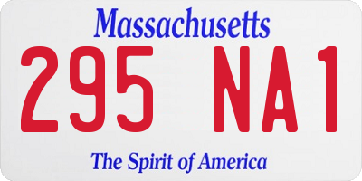 MA license plate 295NA1
