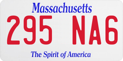 MA license plate 295NA6