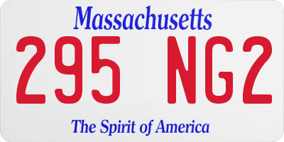 MA license plate 295NG2