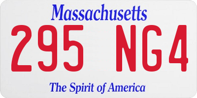 MA license plate 295NG4