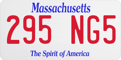 MA license plate 295NG5