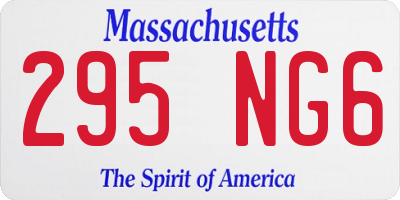 MA license plate 295NG6