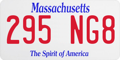 MA license plate 295NG8