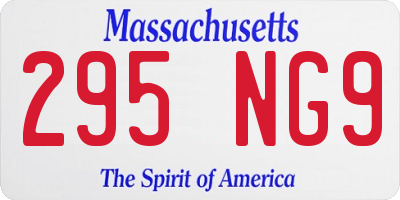 MA license plate 295NG9