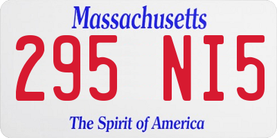 MA license plate 295NI5