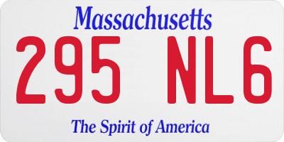 MA license plate 295NL6