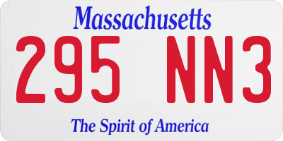 MA license plate 295NN3
