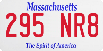 MA license plate 295NR8