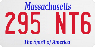 MA license plate 295NT6