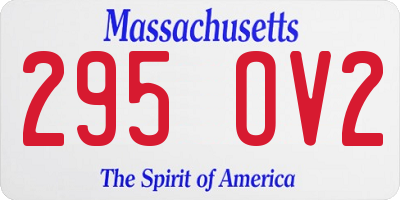 MA license plate 295OV2