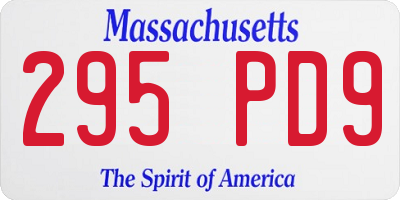 MA license plate 295PD9