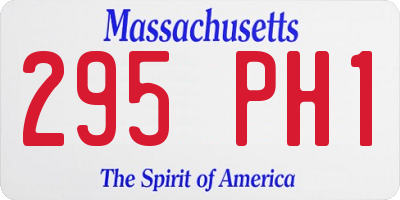 MA license plate 295PH1