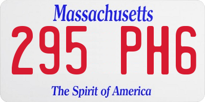 MA license plate 295PH6