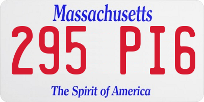 MA license plate 295PI6