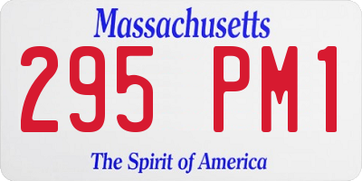 MA license plate 295PM1