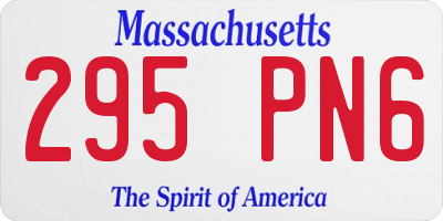MA license plate 295PN6