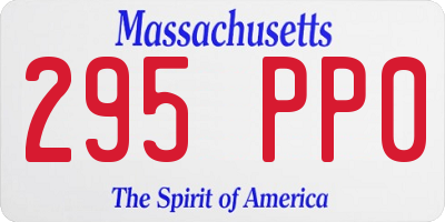 MA license plate 295PP0