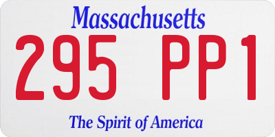 MA license plate 295PP1