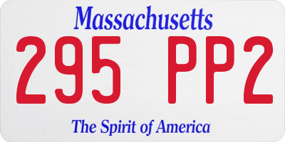 MA license plate 295PP2