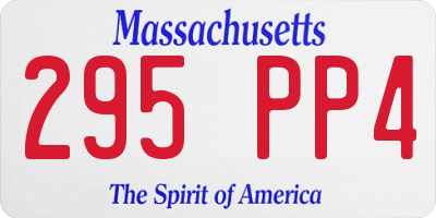 MA license plate 295PP4