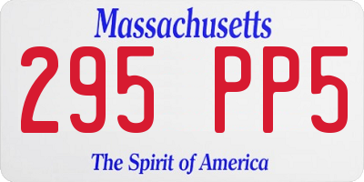 MA license plate 295PP5