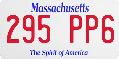 MA license plate 295PP6