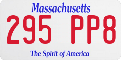 MA license plate 295PP8