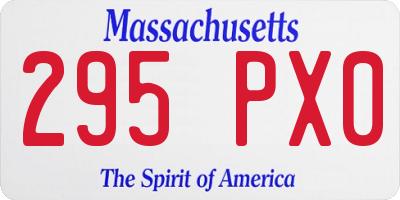MA license plate 295PX0
