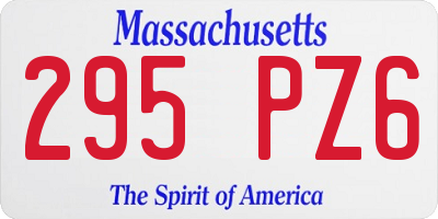 MA license plate 295PZ6