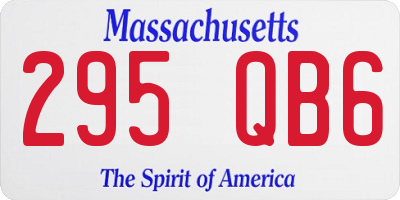 MA license plate 295QB6